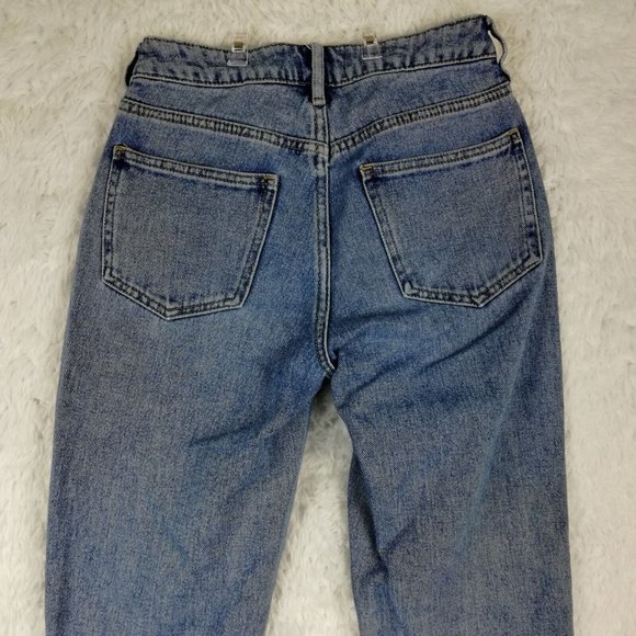Pacsun Womens Jeans‎ Mom Blue Denim Medium Wash High Rise 23 - Picture 4 of 13